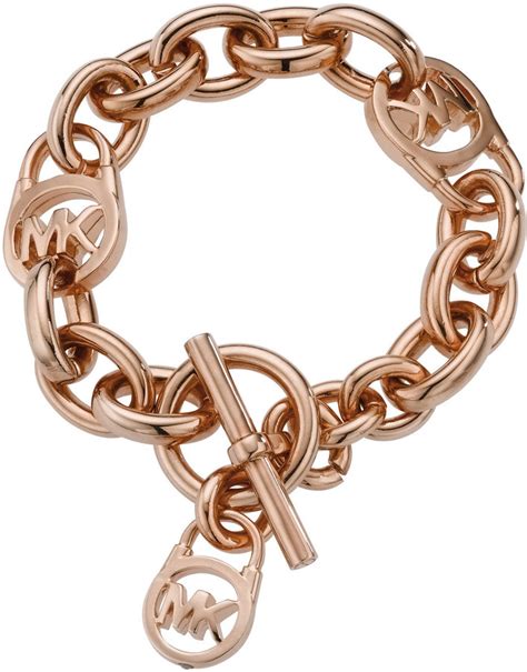 michael kors padlock toggle bracelet rose golden|Mehr.